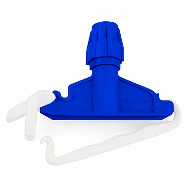 Держатель пластиковый Filmop для швабры с крепежным зажимом (синий)